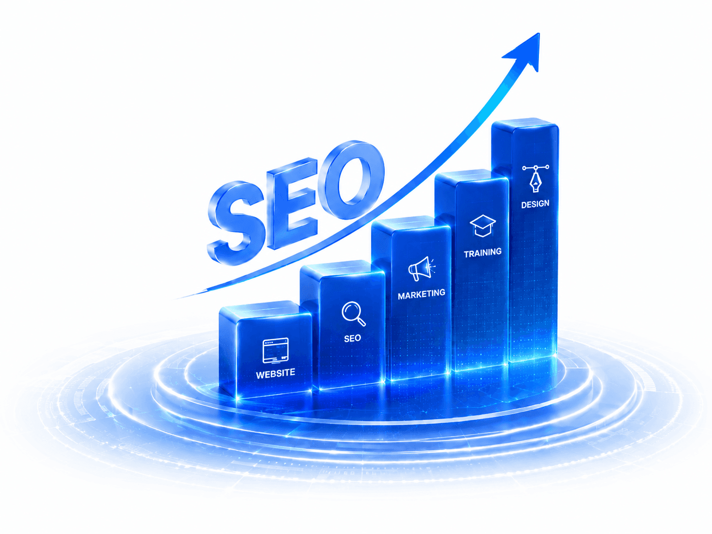 Search engine optimization service illustration